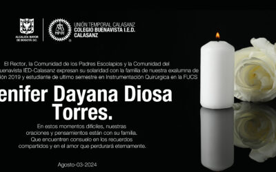 Nos unimos en Oración por nuestra Exalumna Jenifer Dayana Diosa Torres